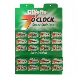 Gillette 7 O'Clock Super Stainless Dubbeleggade Rakblad 100-pack