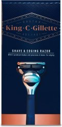 King C. Gillette Shave & Edging rakhyvel + 1 rakblad