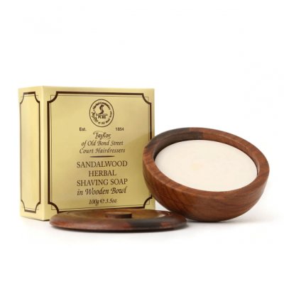 Taylor of Old Bond Street Shaving Soap Sandalwood i träskål 100g