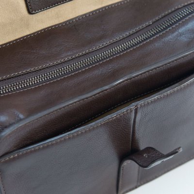 Captain Fawcett Leather Wash Bag Necessär