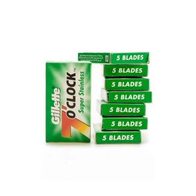 Gillette 7 O'Clock Super Stainless Dubbeleggade Rakblad 50-pack