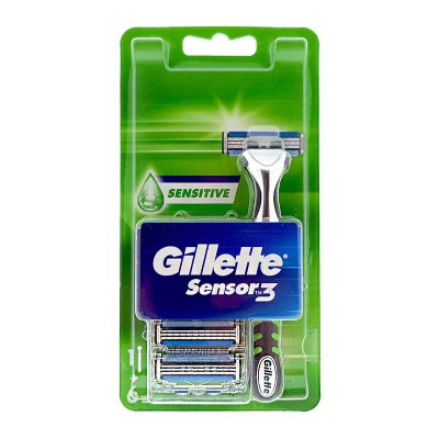Gillette Sensor3 Sensitive rakhyvel + 6 rakblad