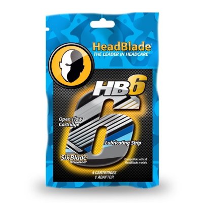 HeadBlade HB6 Blades - 4 rakblad