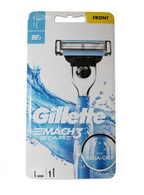 Gillette Mach3 rakhyvel Start Aqua Grip + 1 rakblad