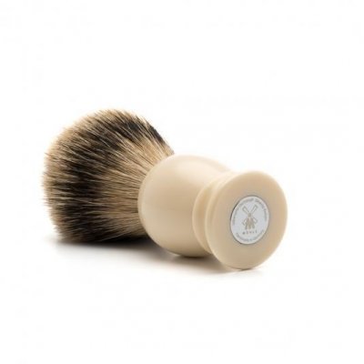 Mühle Classic Silvertip Badger Rakborste Gräddvit