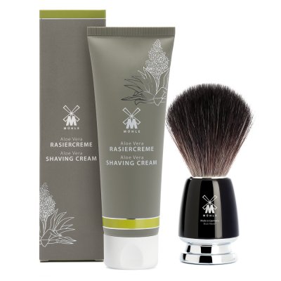 Mühle Shaving Care Aloe Vera Rakkräm och Rakborste Presentförpackning