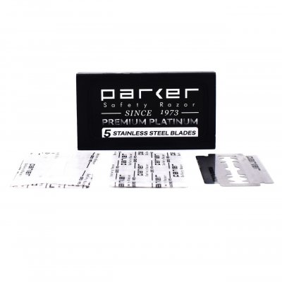 Parker Premium Platinum Dubbeleggade Rakblad 5-pack