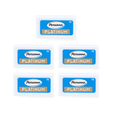 Personna Platinum Chrome Dubbeleggade Rakblad 50-pack