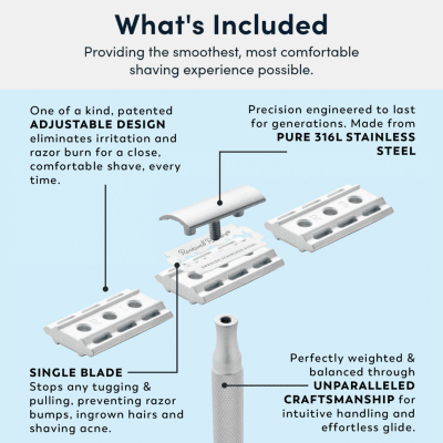 Rockwell 6S Stainless Steel Säkerhetsrakhyvel 