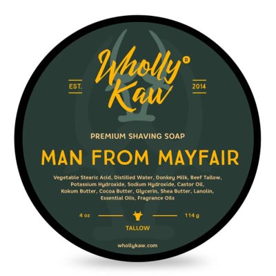 Wholly Kaw Shaving Soap Man from Mayfair 114g