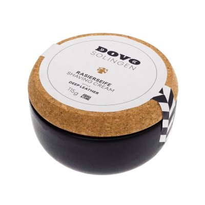 Dovo Shaving Soap Bowl - Deep Leather 115g