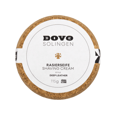 Dovo Shaving Soap Bowl - Deep Leather 115g