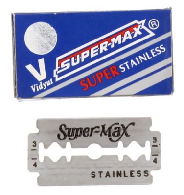 Super-Max Super Stainless Dubbeleggade Rakblad 10-pack