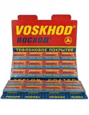 Voskhod Teflon Coated Dubbeleggade Rakblad 100-pack